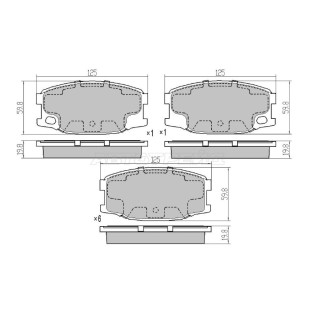 Колодки тормозные перед MITSUBISHI CANTER 97-04 SAT