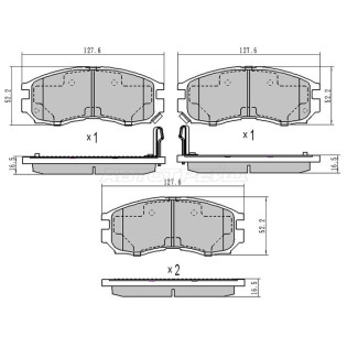 Колодки тормозные перед MITSUBISHI CHARIOT/RVR/SPACE WAGON SAT