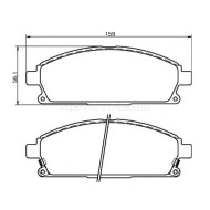 Колодки тормозные перед NISSAN X-Trail 30/PATHFINDER 50 AKOK
