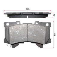 Колодки тормозные передние TOYOTA LAND CRUISER 300 21- V35A-FTS SAT