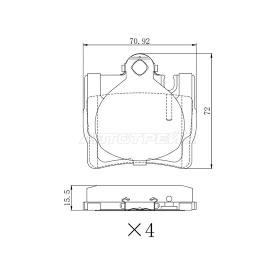 Колодки тормозные зад MERCEDES CL-CLASS C215 99-06/S-CLASS W220 98-05 SAT