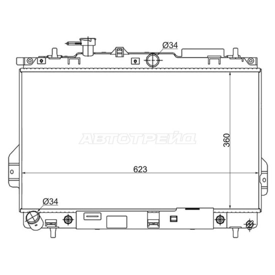 Радиатор Hyundai Matrix 01-10 SAT