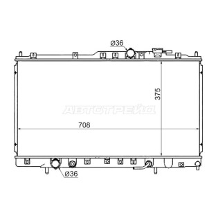 Радиатор MITSUBISHI GALANT/LEGNUM/GALANT USA 96-03 SAT