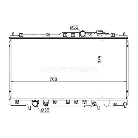 Радиатор MITSUBISHI GALANT/LEGNUM/GALANT USA 96-03 SAT