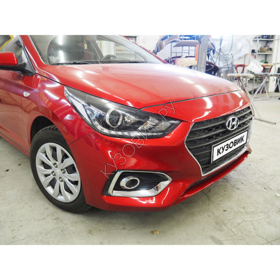 Бампер передний в цвет кузова Hyundai Solaris 2 (2017-2020)
