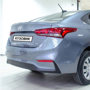 Бампер задний в цвет кузова Hyundai Solaris 2 (2017-2020) седан