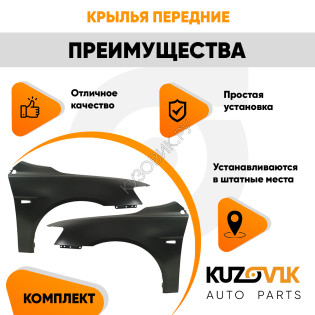 Крылья передние Mitsubishi Lancer Х (2007-2010) KUZOVIK Крылья передние Mitsubishi Lancer Х (2007-2010) KUZOVIK