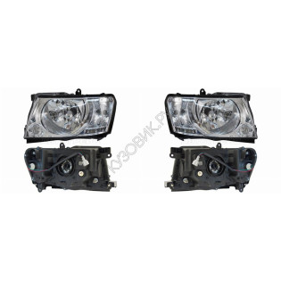Фары Ниссан Патрол Nissan Patrol Y61 (2005-2010) комплект 2 штуки левая и правая SAT высокое качество