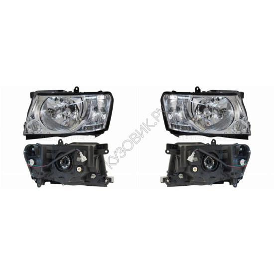 Фары Ниссан Патрол Nissan Patrol Y61 (2005-2010) комплект 2 штуки левая и правая SAT высокое качество
