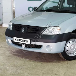 Бампер передний в цвет кузова Renault Logan 1 (2004-2009) без птф Бампер передний в цвет кузова Renault Logan 1 (2004-2009) без птф
