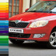 Бампер передний в цвет кузова Skoda Fabia 2 (2010-2014) рестайлинг Бампер передний в цвет кузова Skoda Fabia 2 (2010-2014) рестайлинг